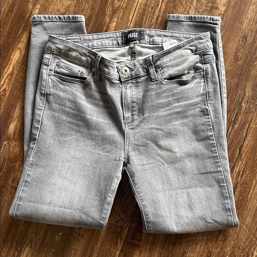 PAIGE Charcoal Verdugo Ankle Denim 30